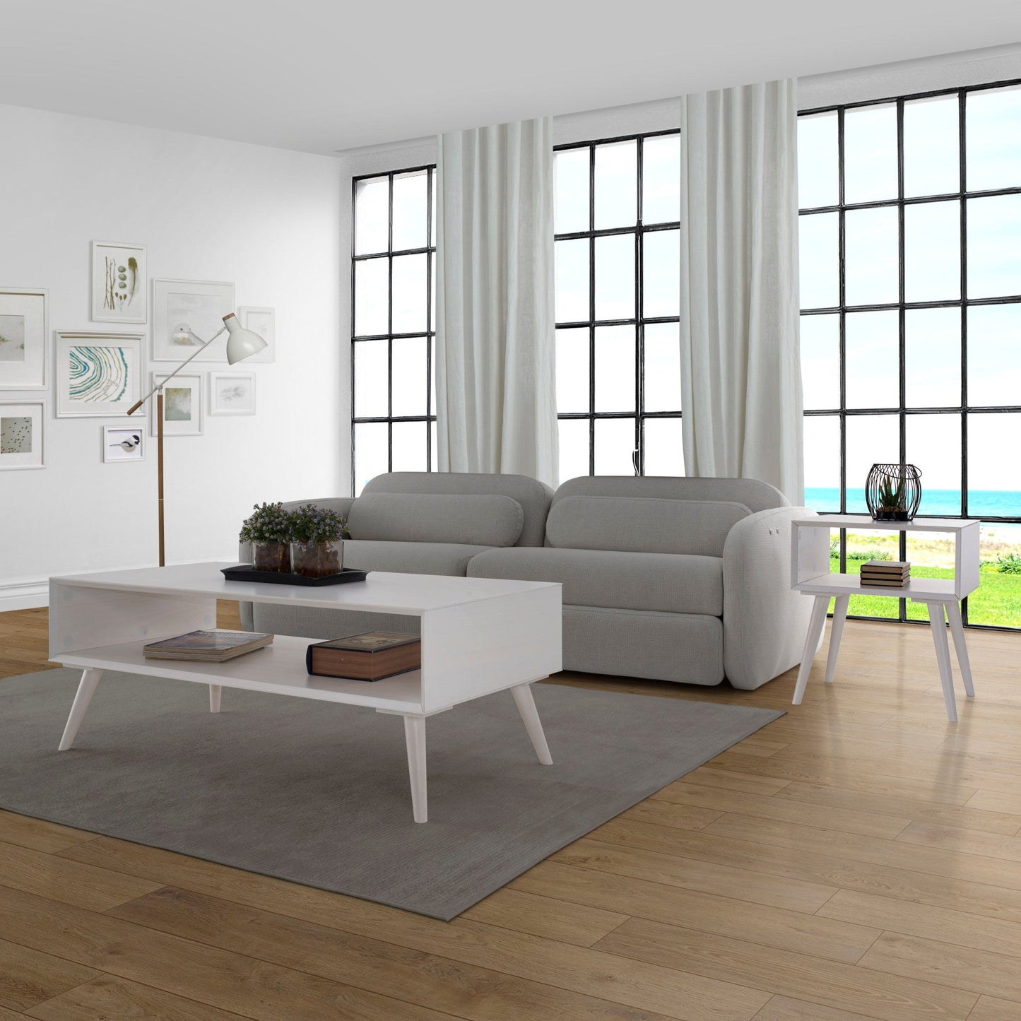 Elin White Occasional 3pc Flat Pack
