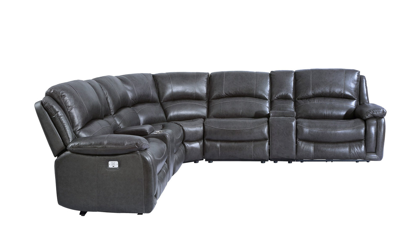 Denver Charcoal Sectional Armless Chair