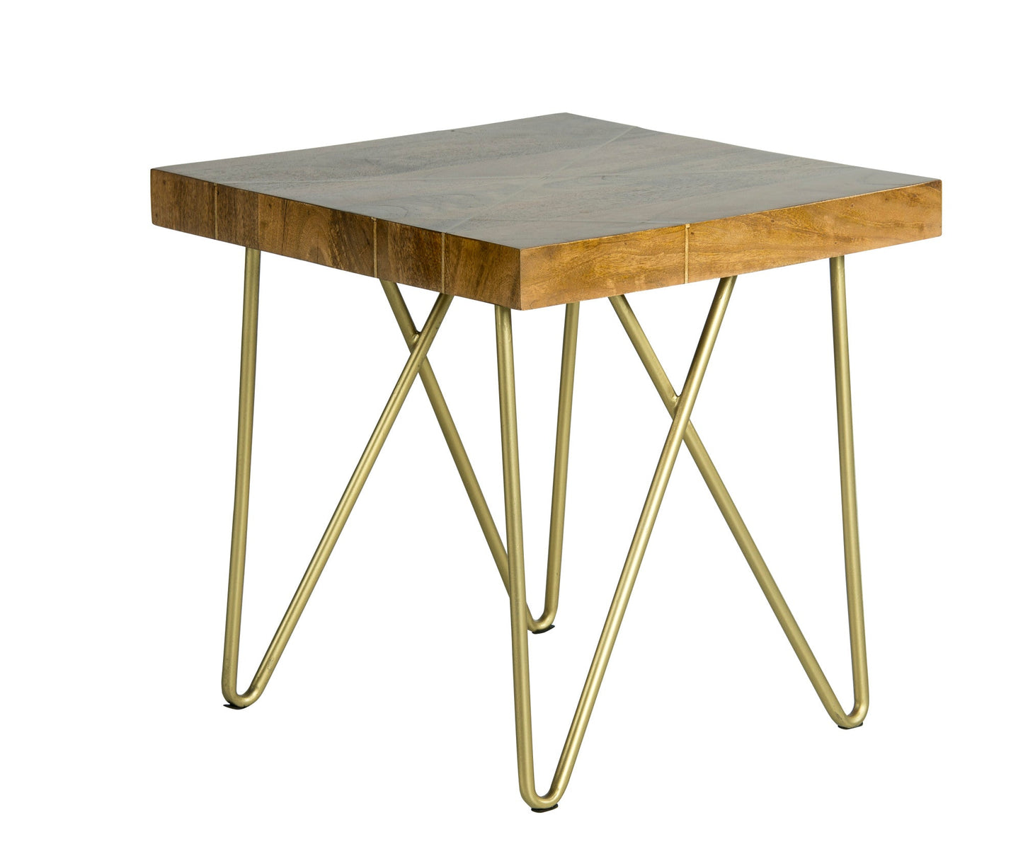 Walter Brass Inlay End Table