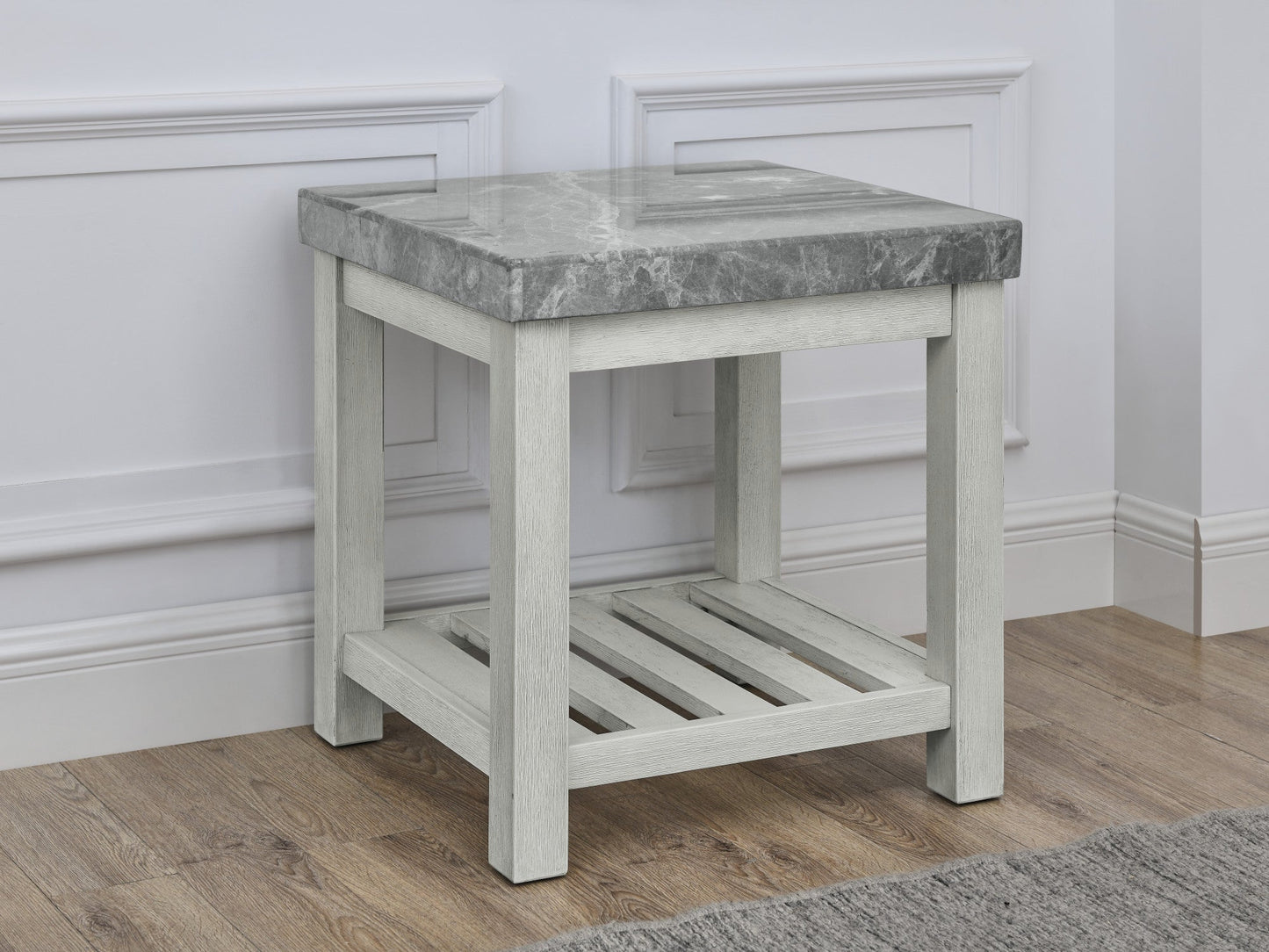 Canova Gray Marble Top End Table