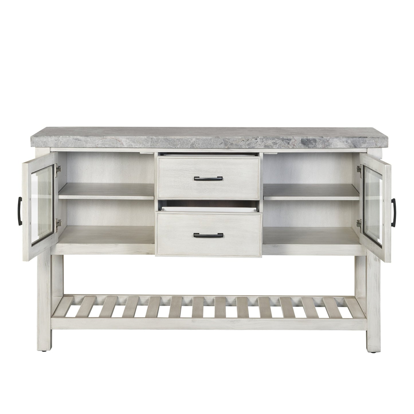 Canova Gray Marble Top Server