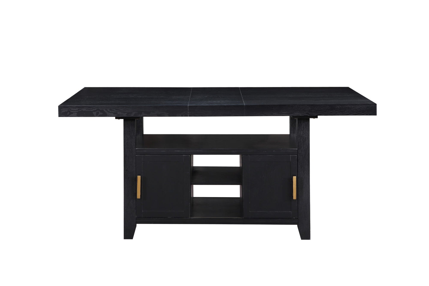 Yves Charcoal Counter Height Storage Table