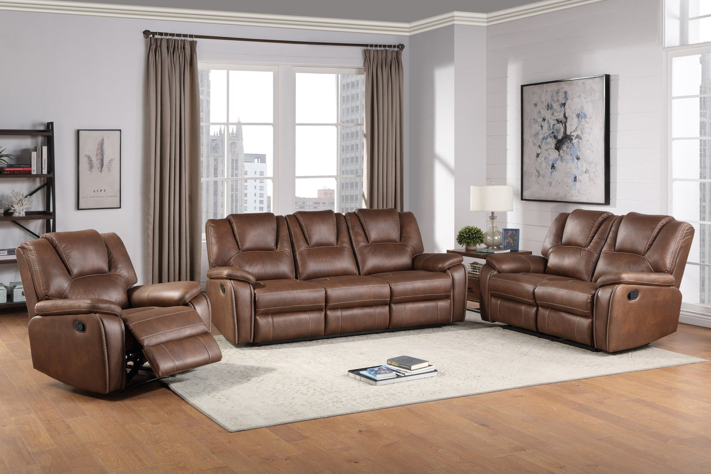 Katrine Brown PU 3pcs SET
