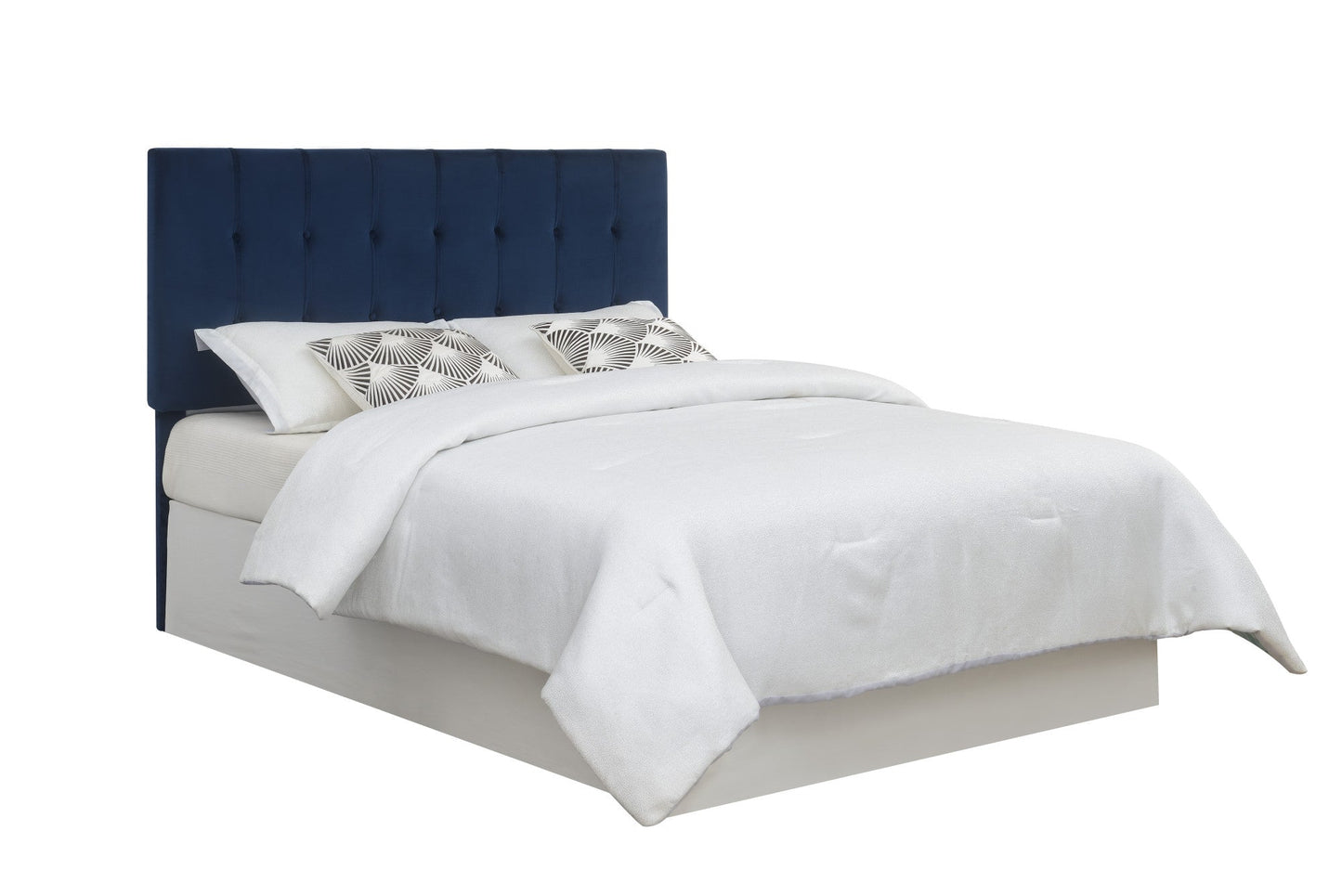 Regina Queen Headboard Blue Velvet