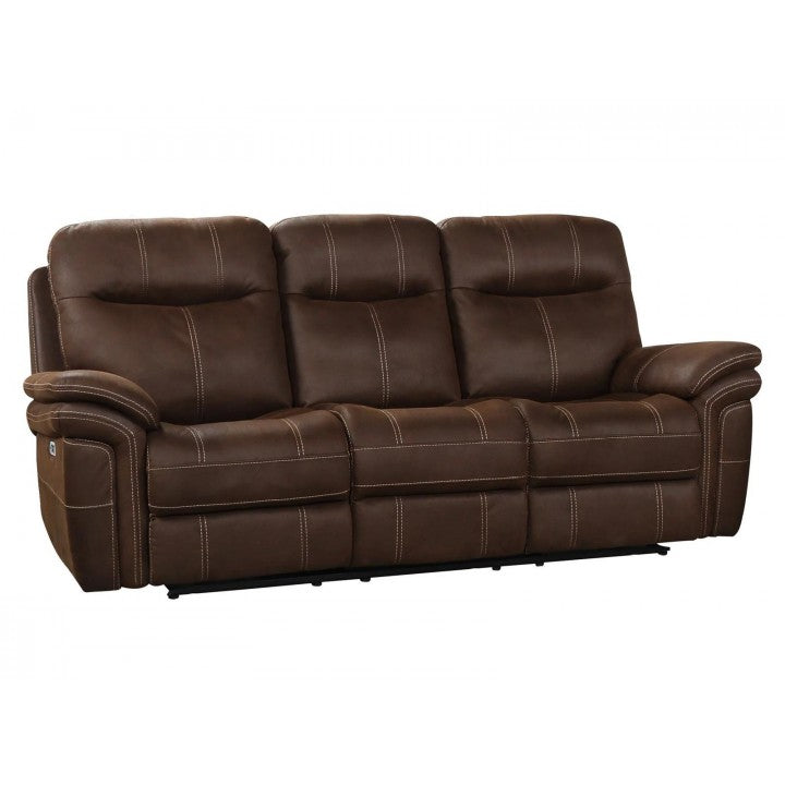 Dark Kahlua Power Sofa