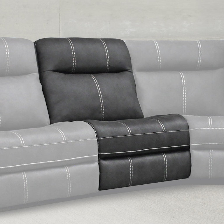 Mason Charcoal Sectional Armless Chair