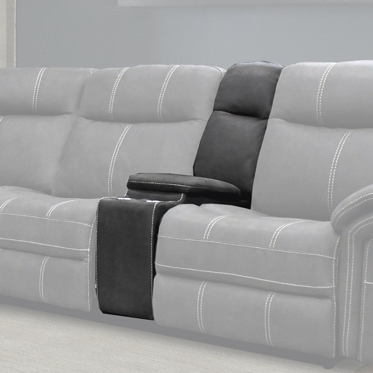 Mason Charcoal Sectional Entertainment Console