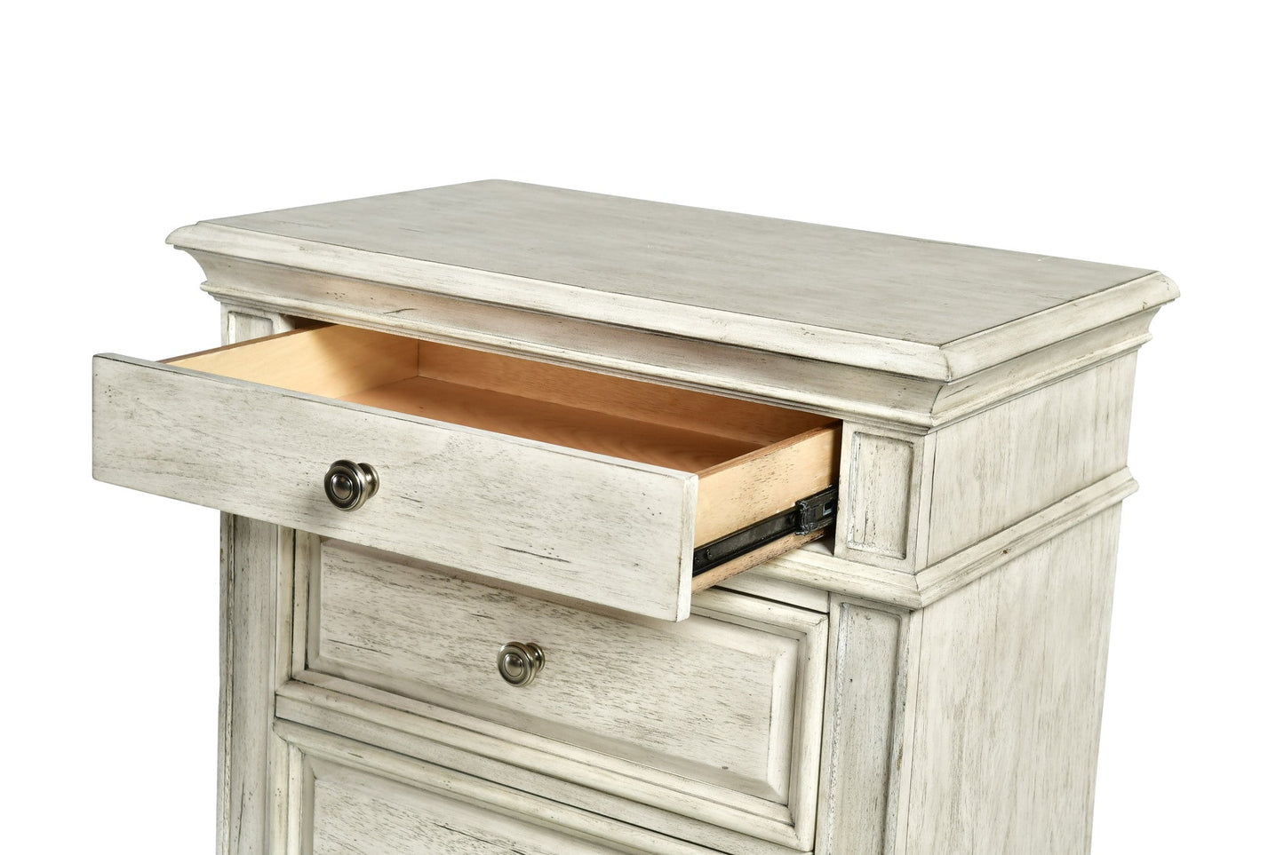 Highland Park Cathedral White Nightstand