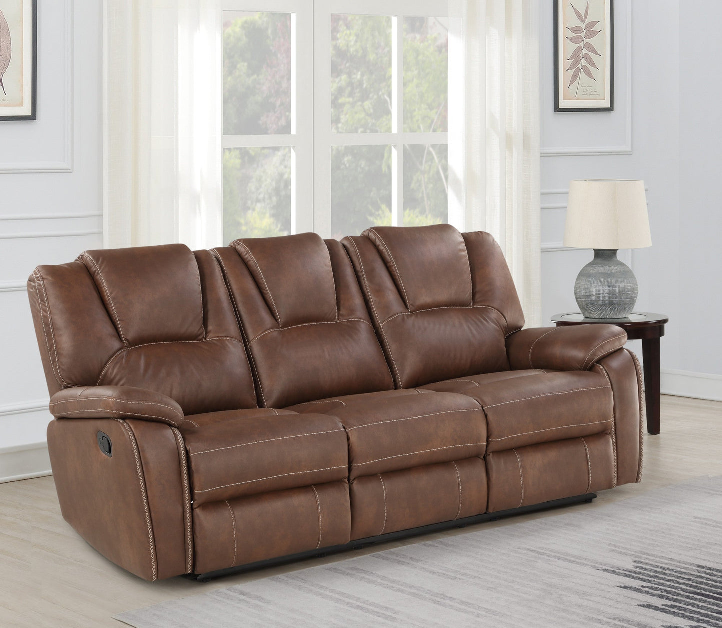 Katrine Brown PU Manual Motion