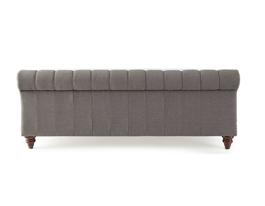 Swanson Queen Gray Upholstered