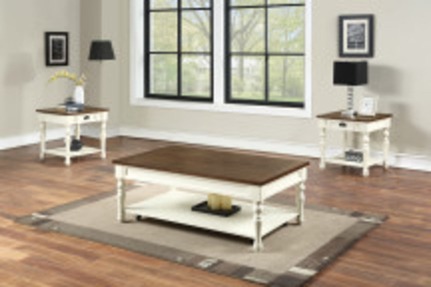 Joanna Ivory/Mocha Occasional 3PC Set