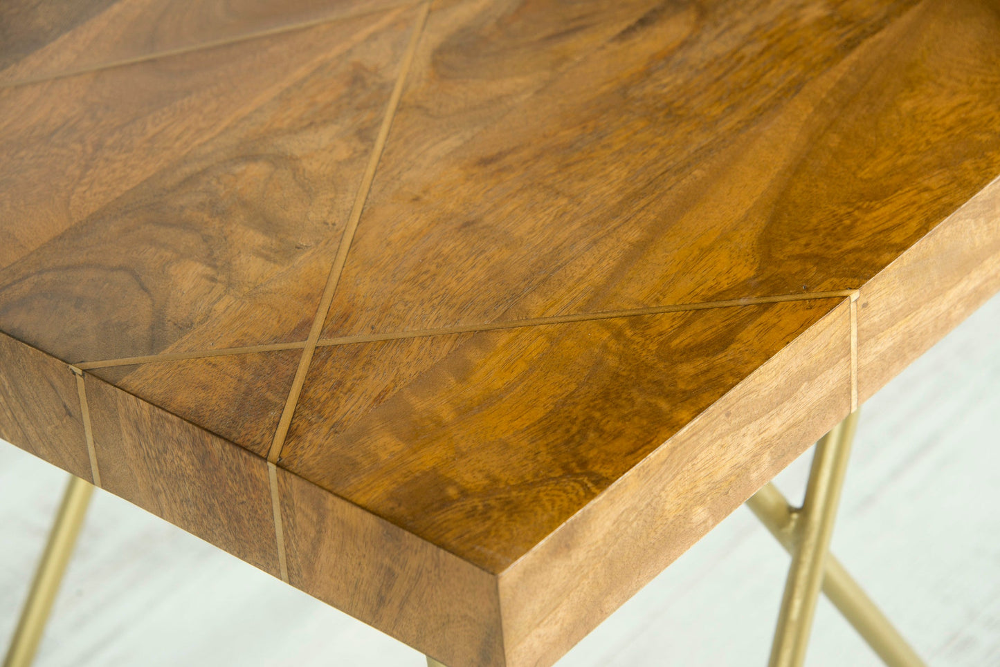 Walter Brass Inlay Sofa Table