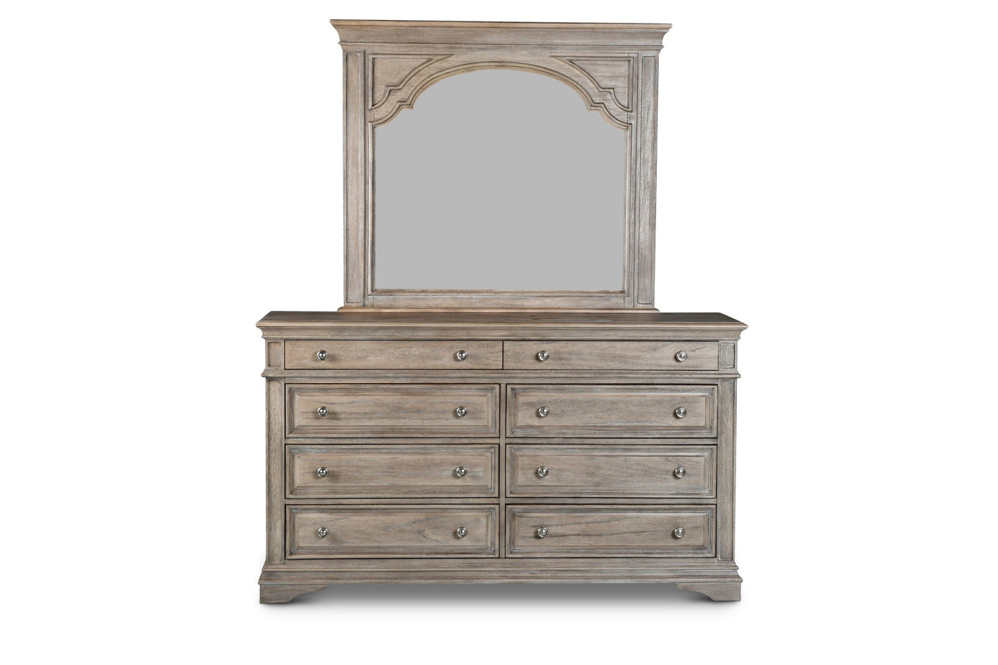 Highland Park Driftwood Dresser and Mirror