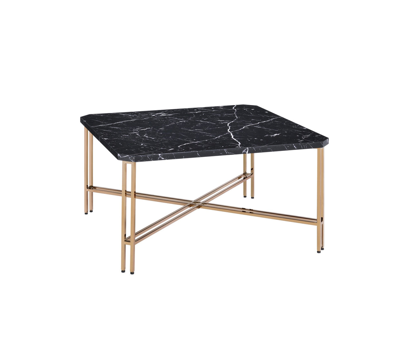 Daxton Faux Marble Top Square