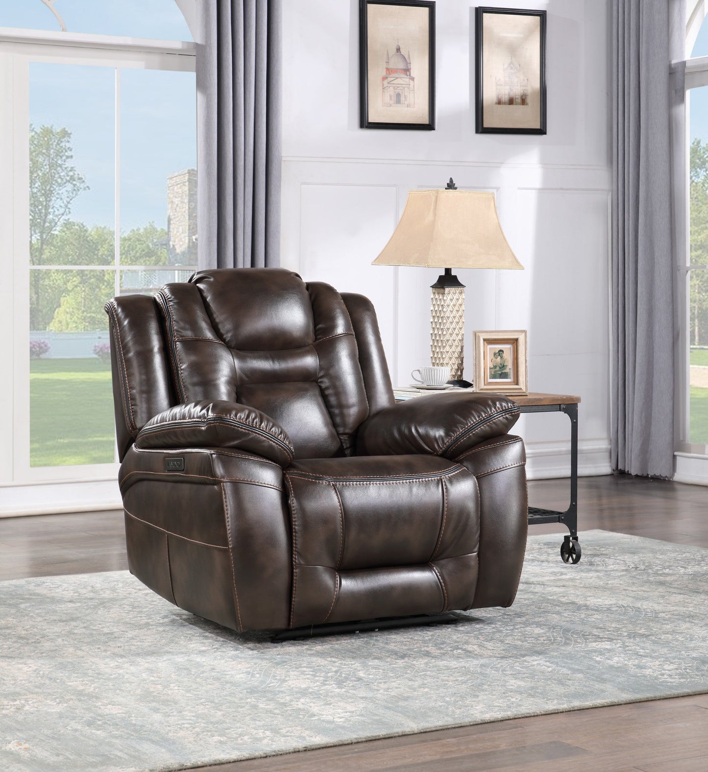 Oportuna Pw/Pw Recliner Coffee