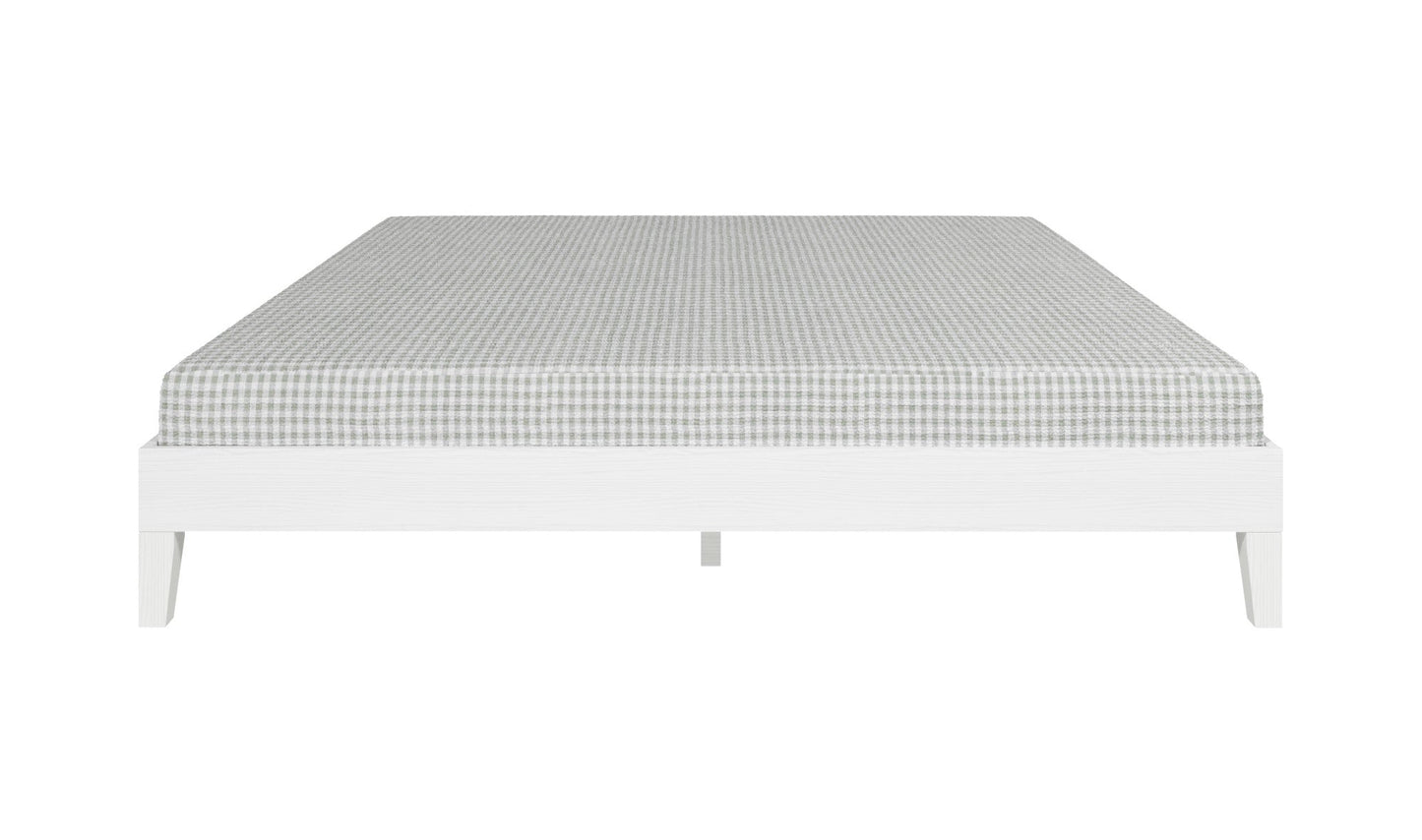 Nix King Platform Bed White