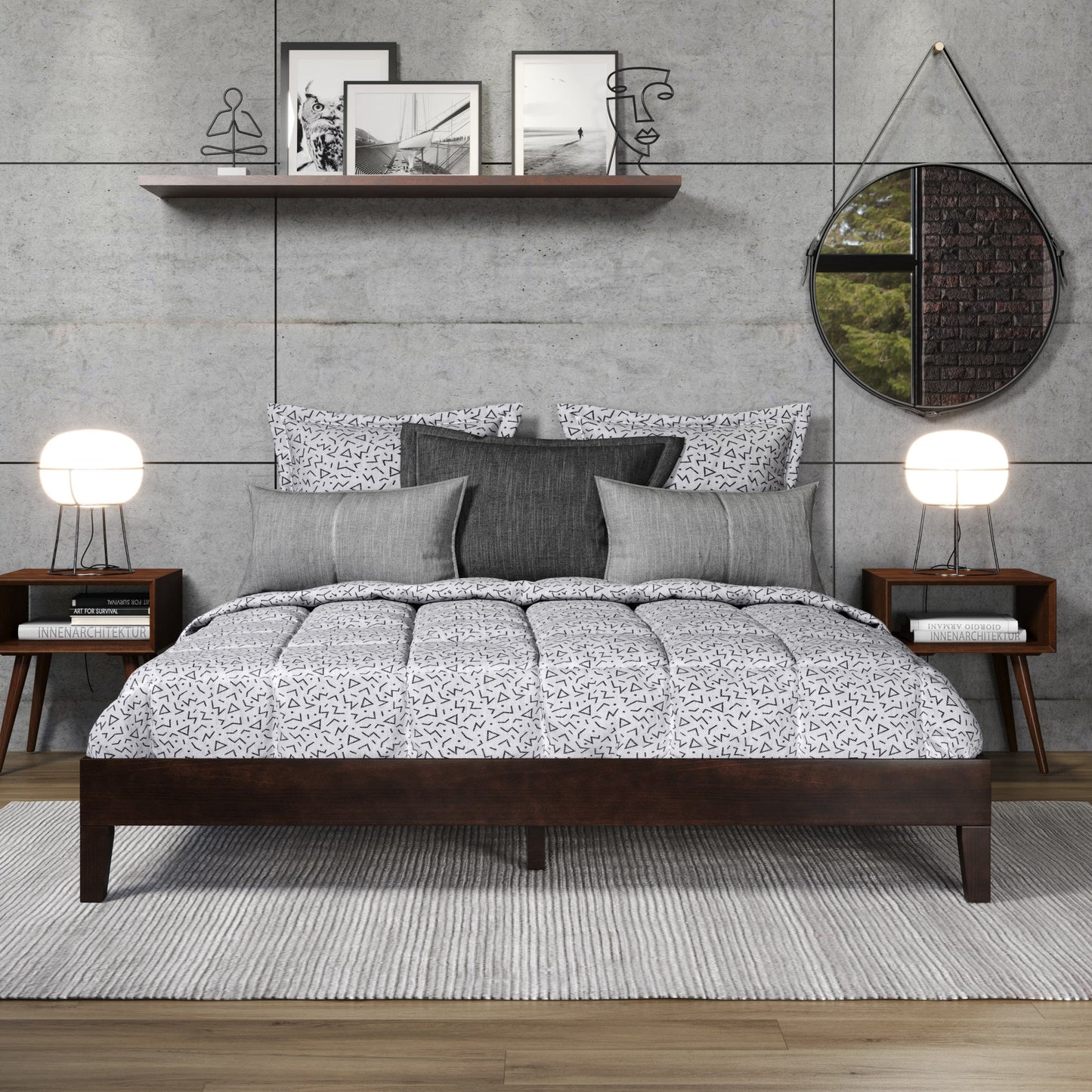 Nix King Platform Bed Natural