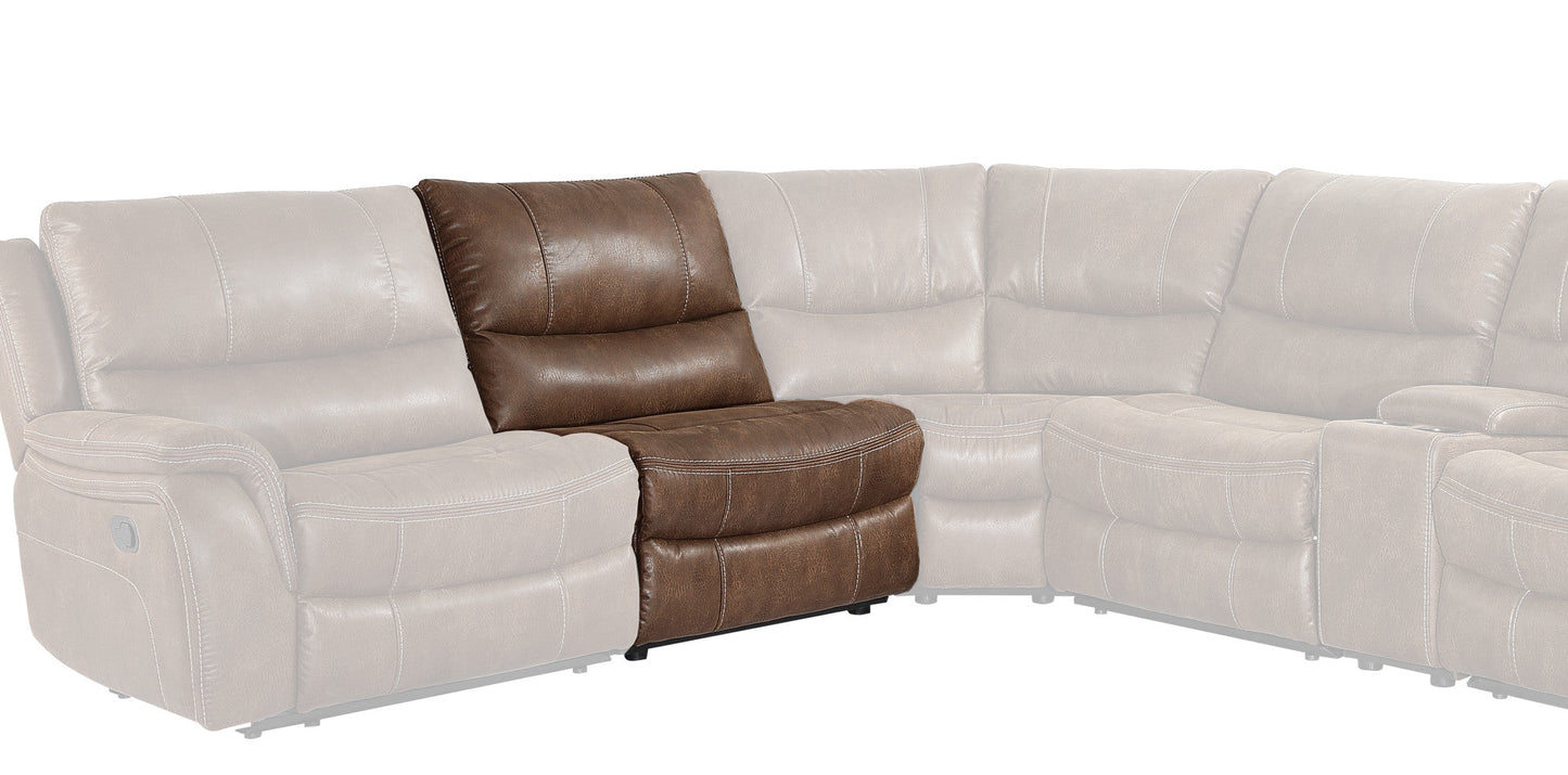 Lehi Sectional Armless Recliner Brindle