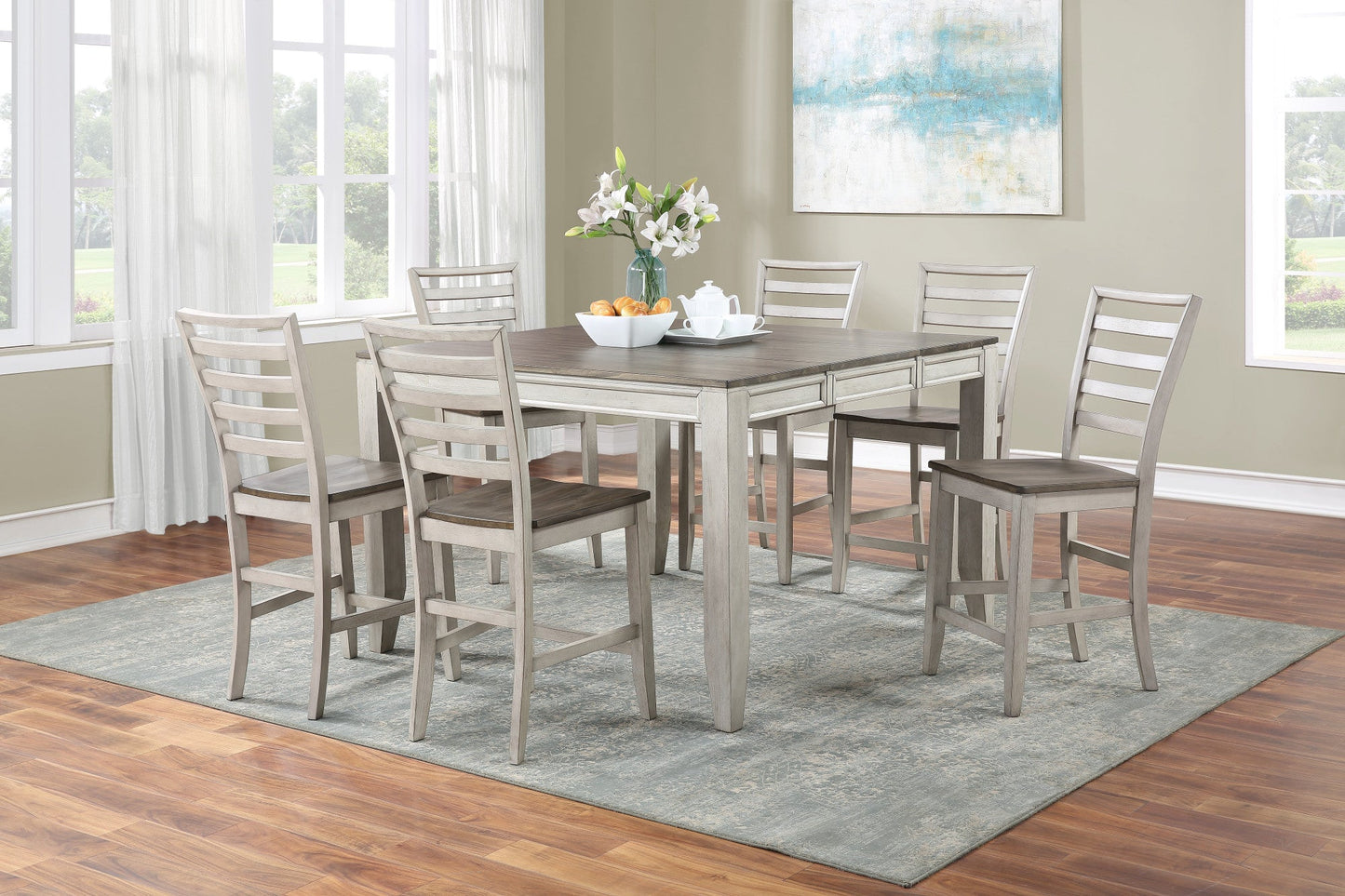 Abacus 7pc Counter Dining Set