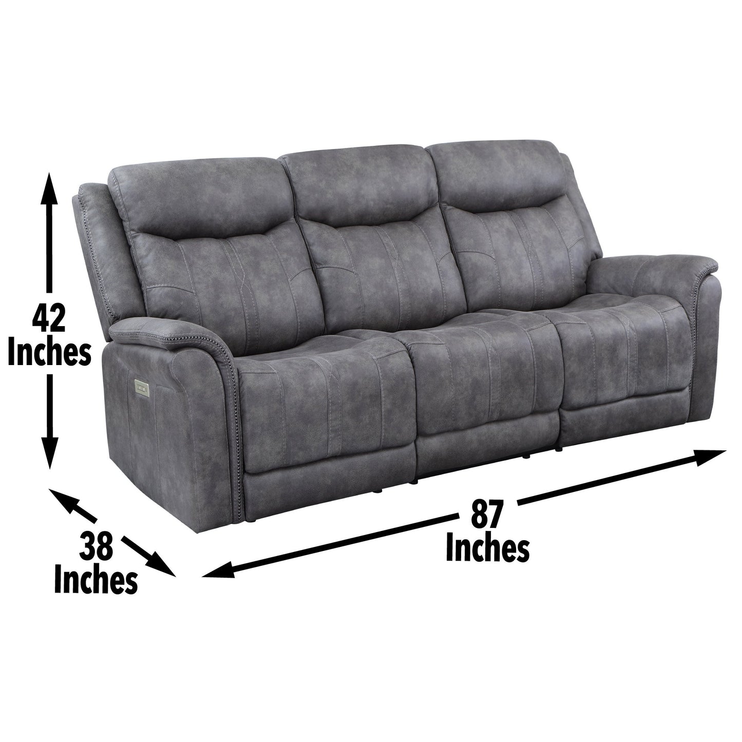 Morrison Pwr/Pwr Sofa Stone
