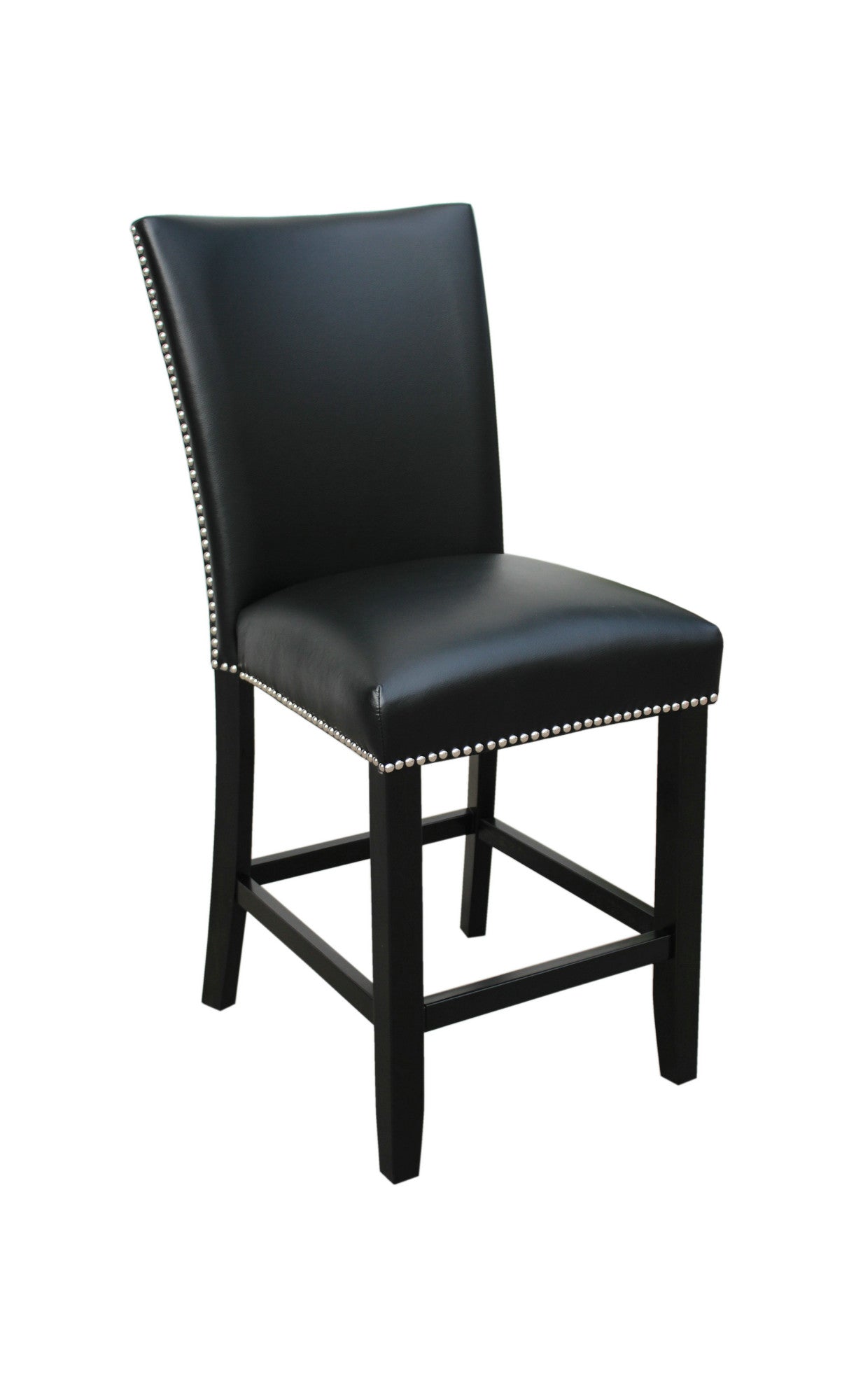 Camila Black PU Counter chair