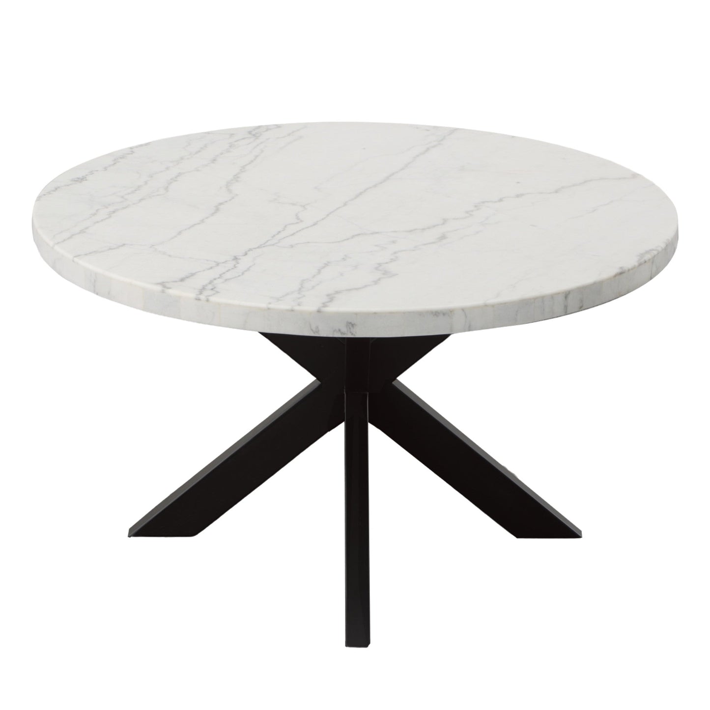 Xena White Marble Top Round