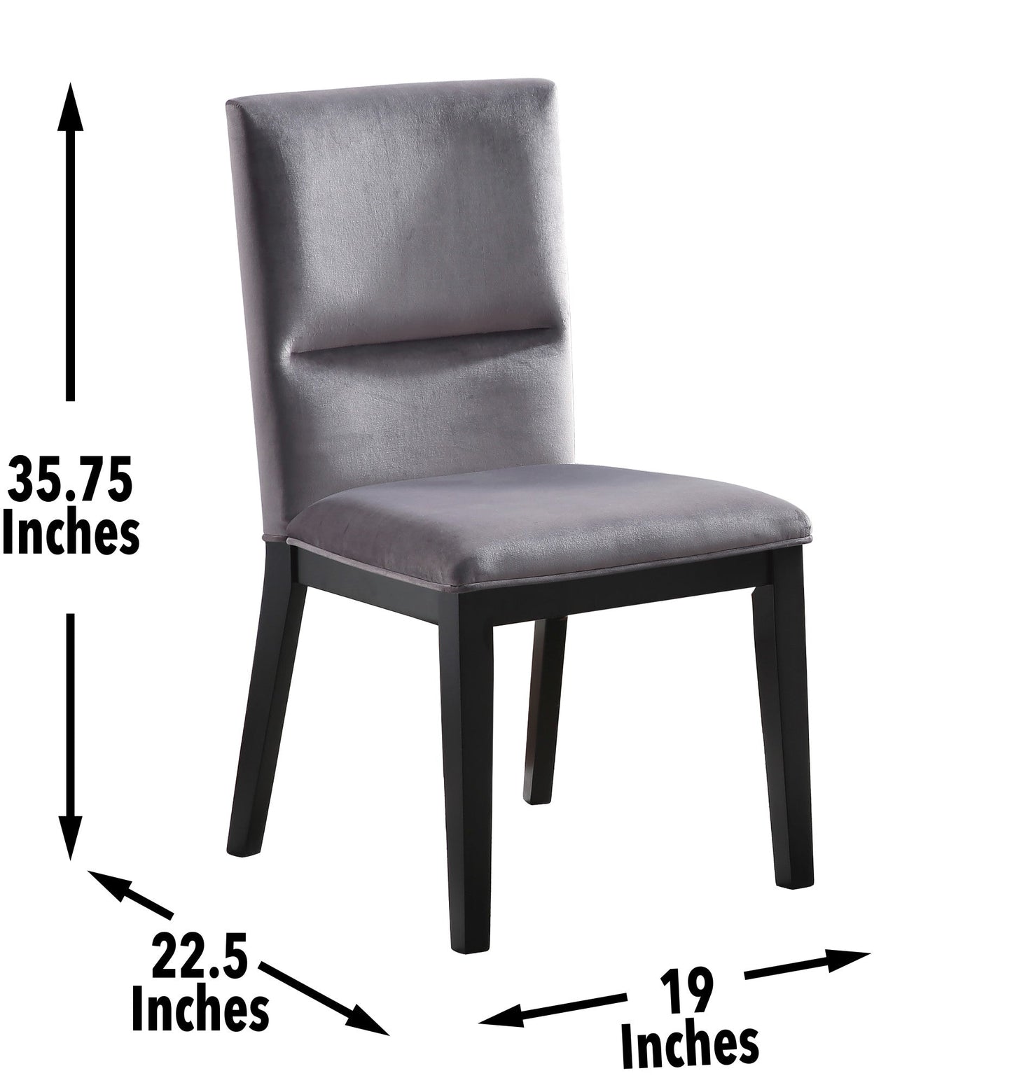Amalie Grey Side Chair