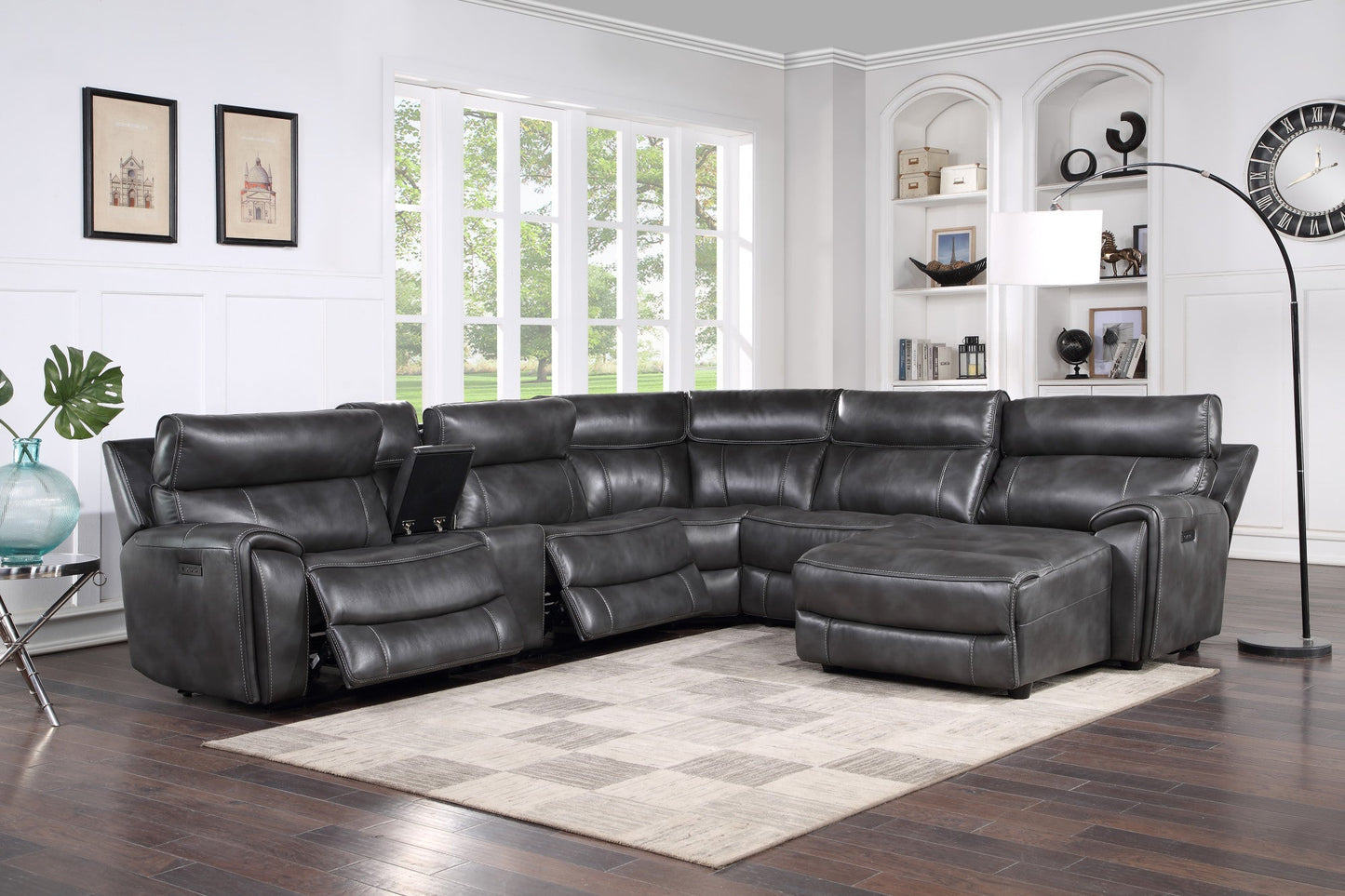 Provo Sectional LAF P/P Recliner Slate