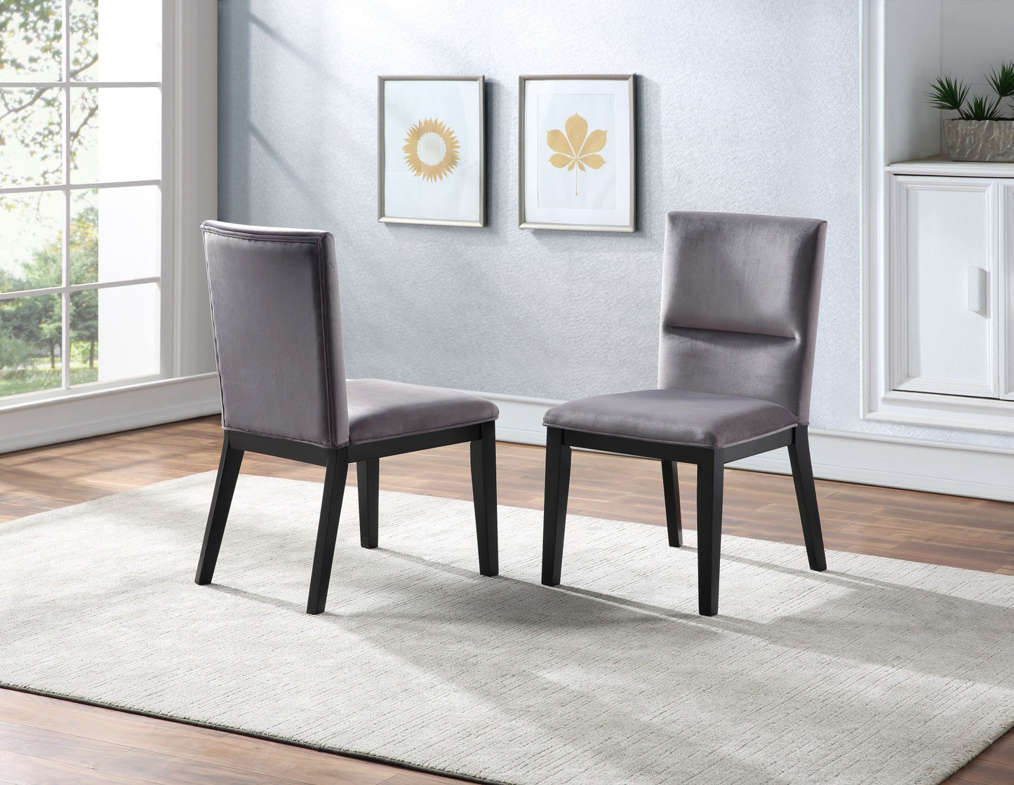 Amalie Grey Side Chair