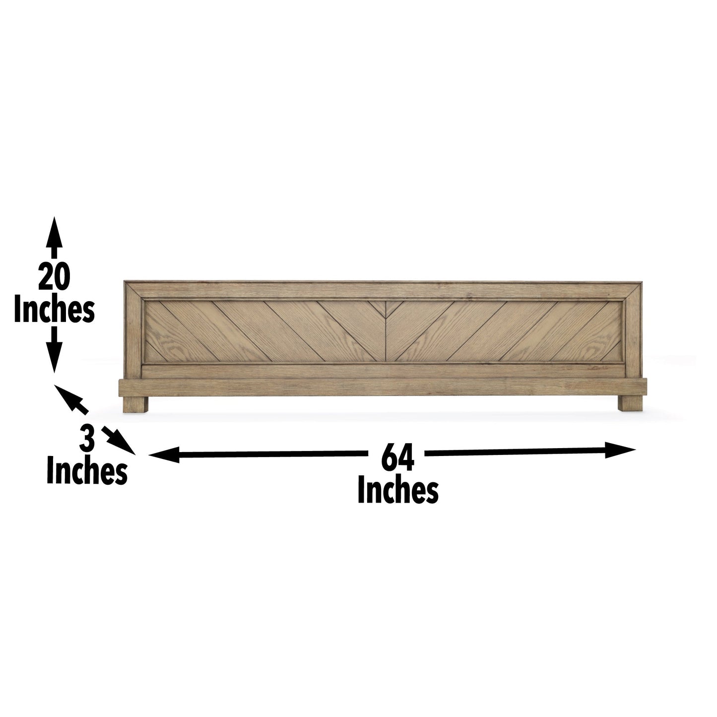 Montana Gray Queen Bed Footboard w/ Slats