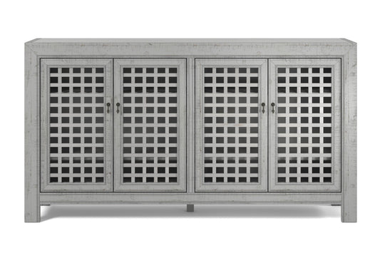 Rio 4 Door Accent Cabinet Grey