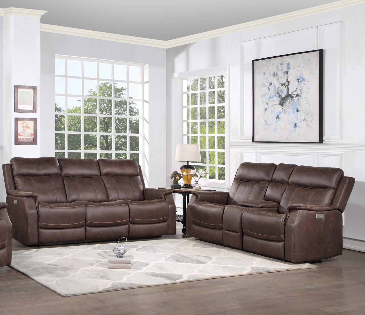 Valencia 2 Piece Dual Power Rec