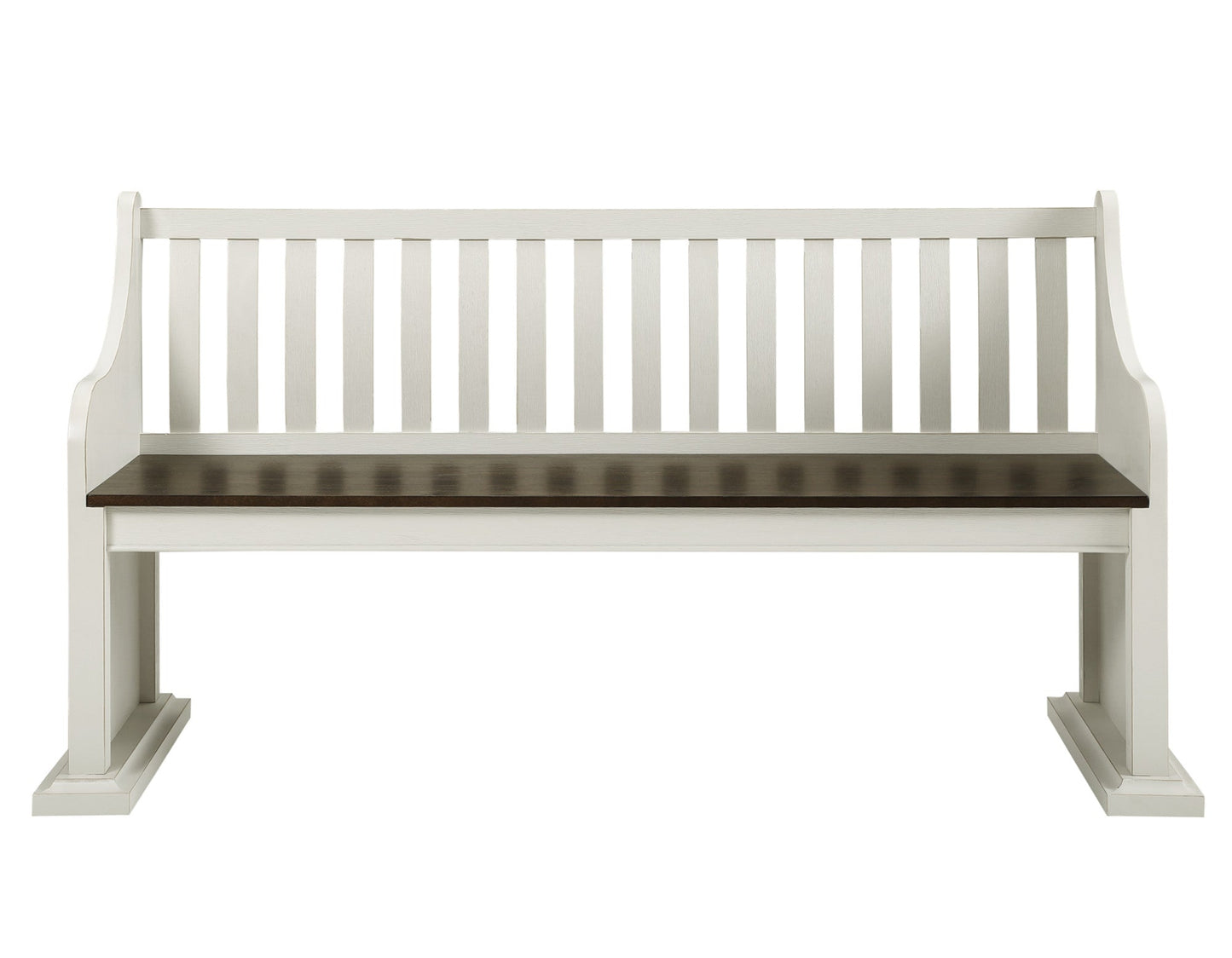 Joanna Two Tone Bench with Back