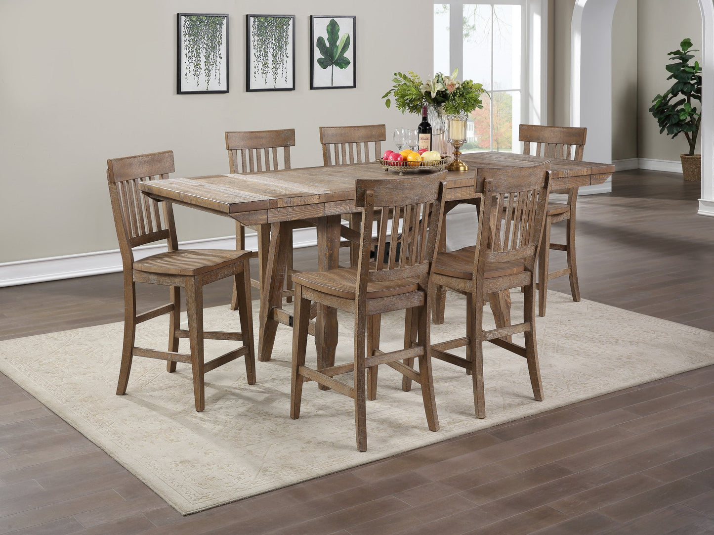 Riverdale Driftwood Counter Height 5PC Set