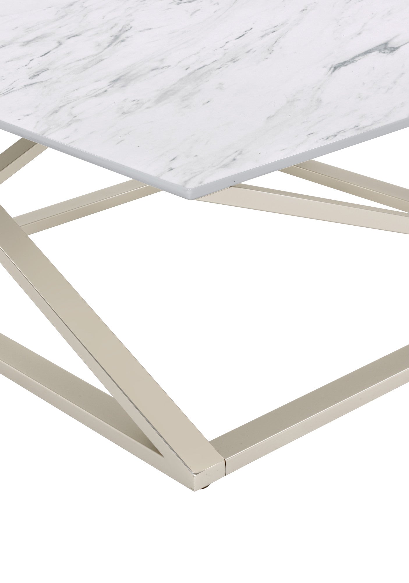 Zurich Faux White Marble Top