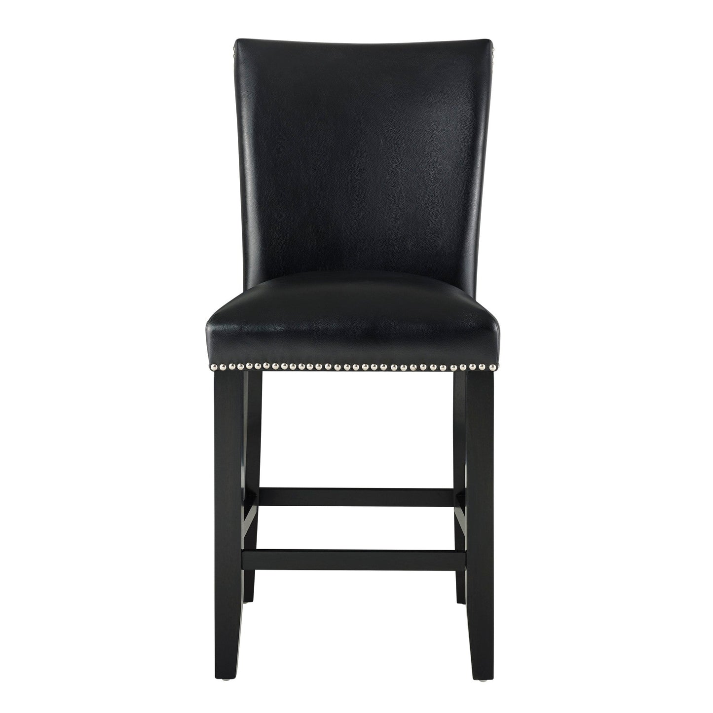 Camila Black PU Counter chair