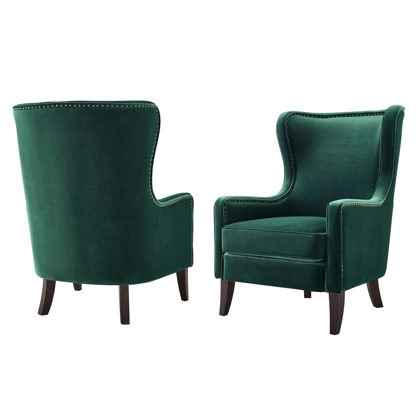 Rosco Velvet Accent Chair w/
