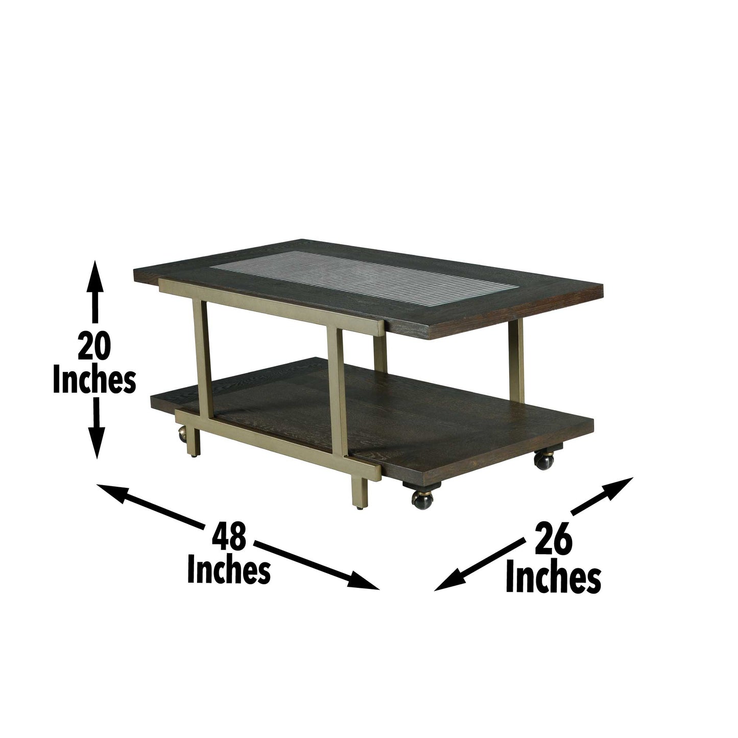 Terrell Cocktail Table W/Caster