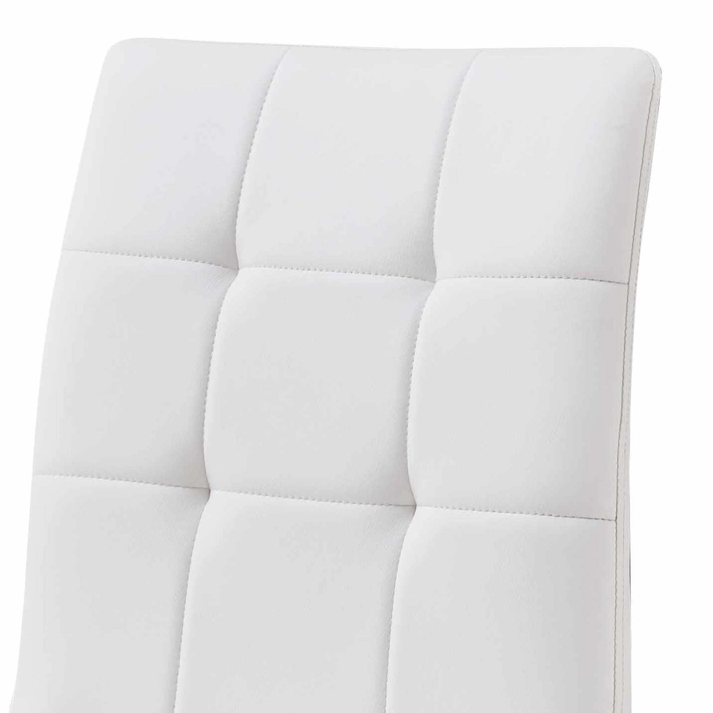 Escondido White PU Side Chair