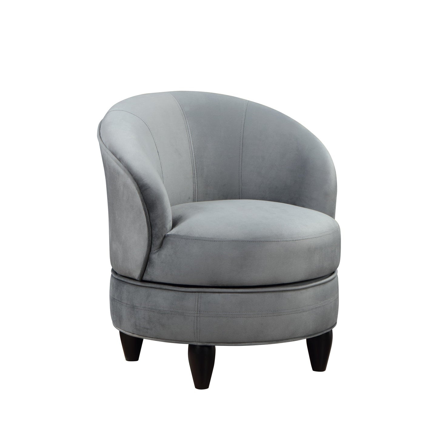 Sophia Accent Chair Gray Velvet