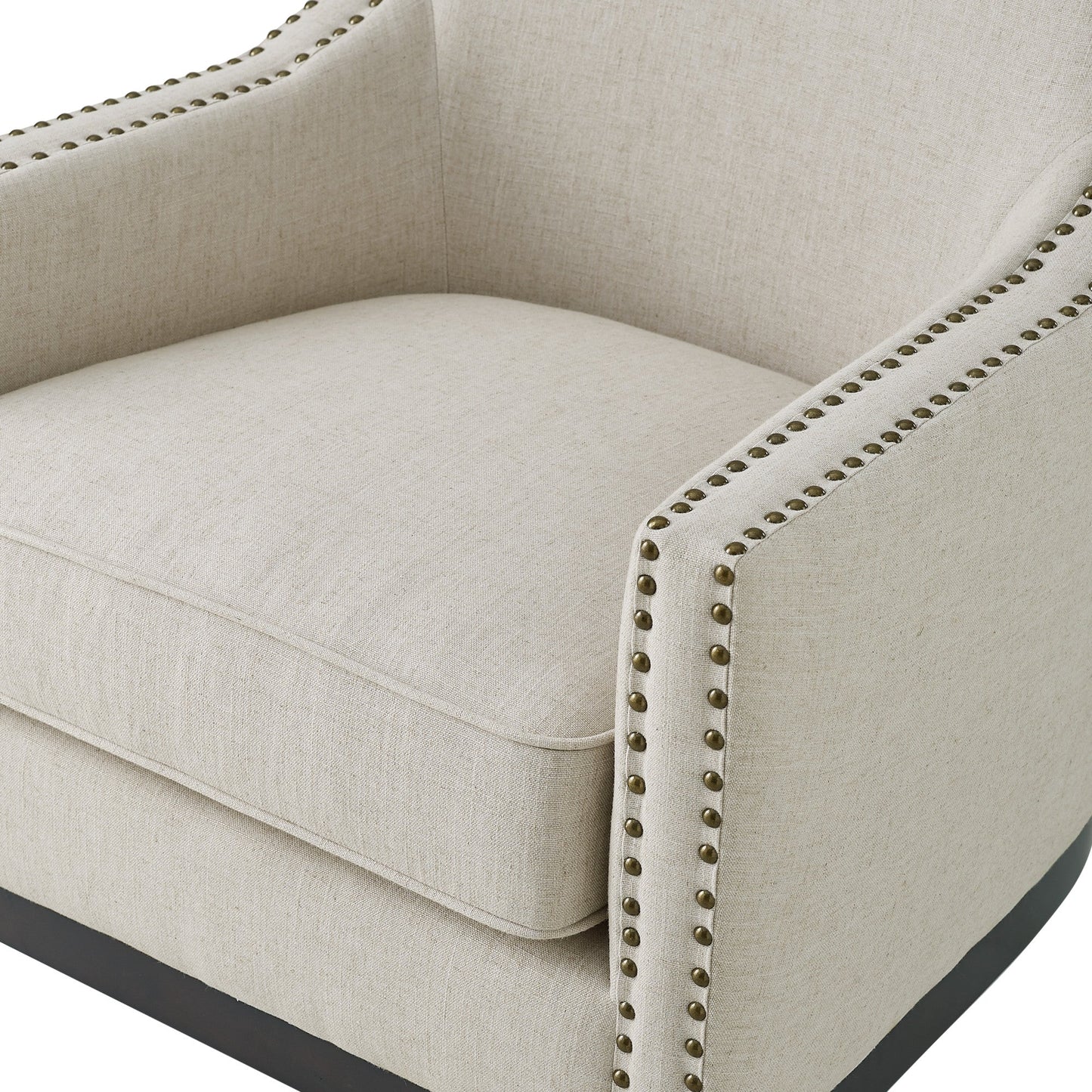 Roswell Linen Accent Chair w/