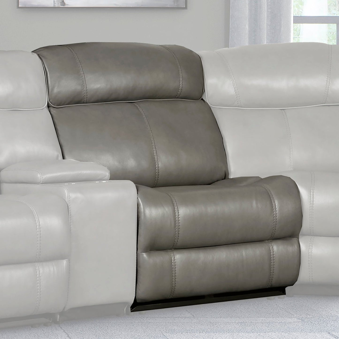 Eclipse Florence Heron Sectional Armless Chair
