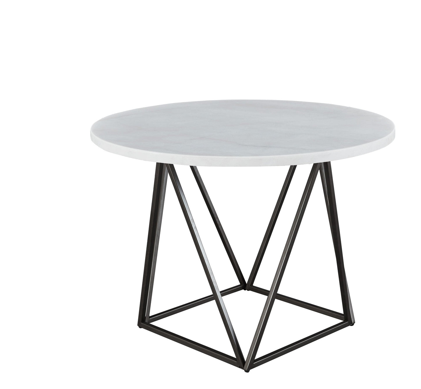 Ramona White Marble Top Round