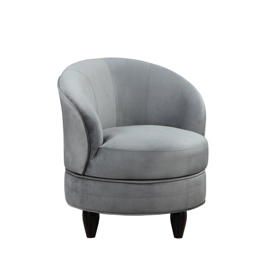 Sophia Accent Chair Gray Velvet