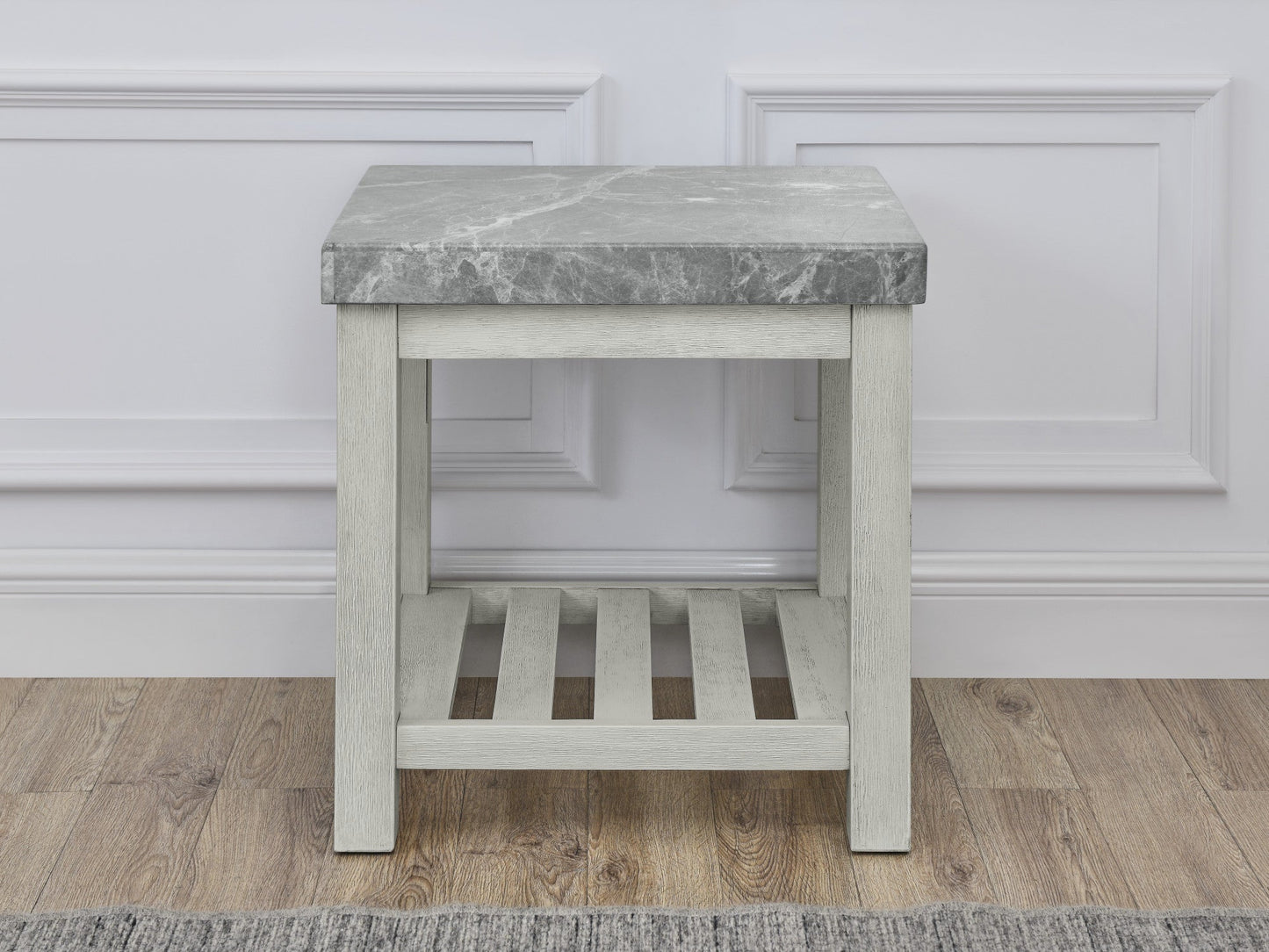 Canova Gray Marble Top End Table