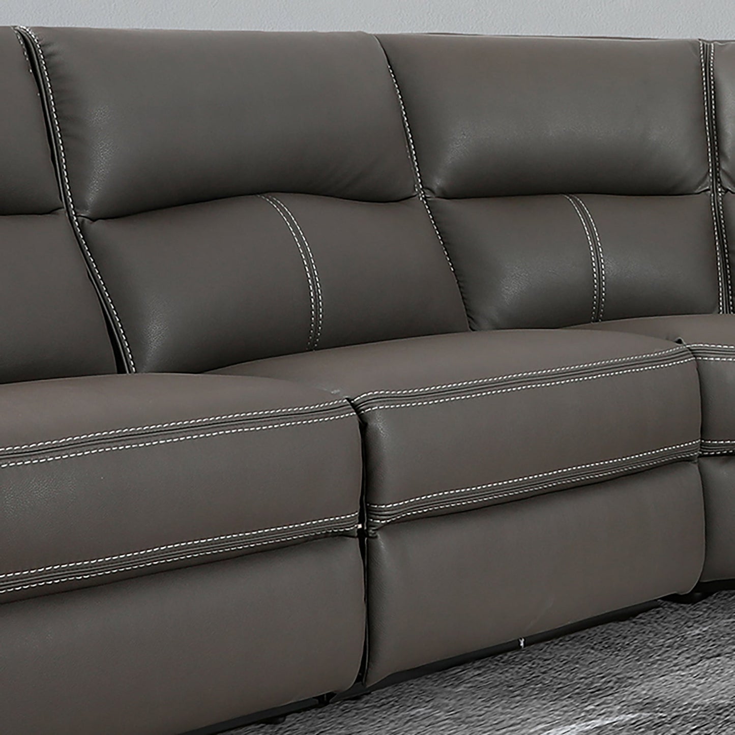 Polaris Haze Sectional Armless Recliner