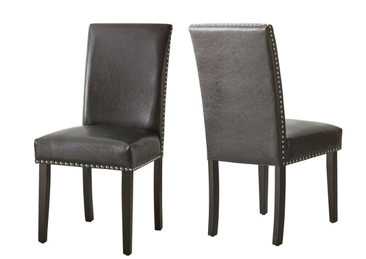 Verano Gray PU Side Chair