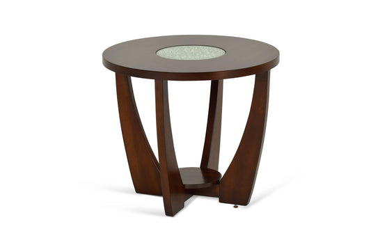 Rafael End Table w/CrackedGlass