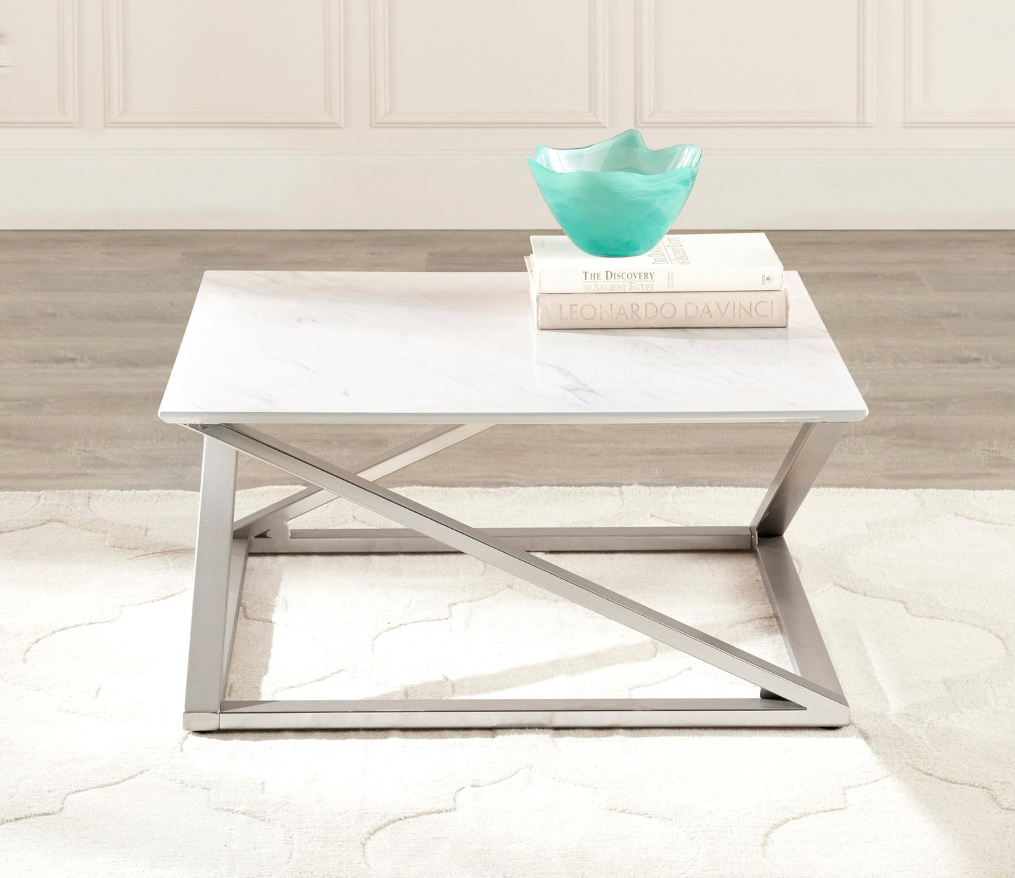 Zurich Faux White Marble Top