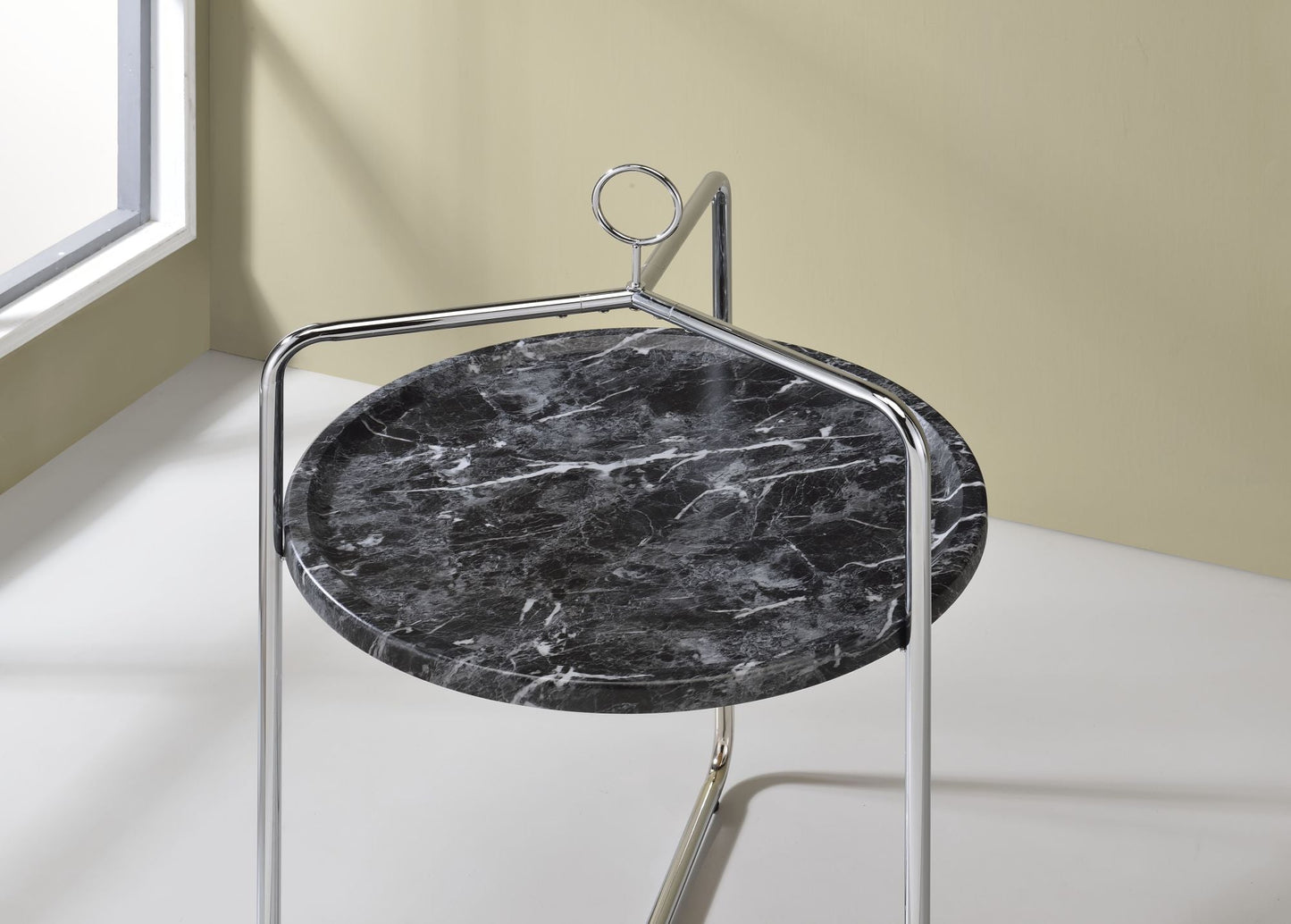 Miro Side Table [Black/Silver]